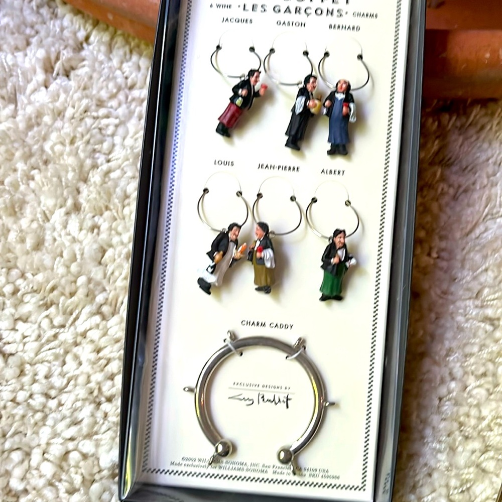 Williams-Sonoma French Waiter Wine Charms